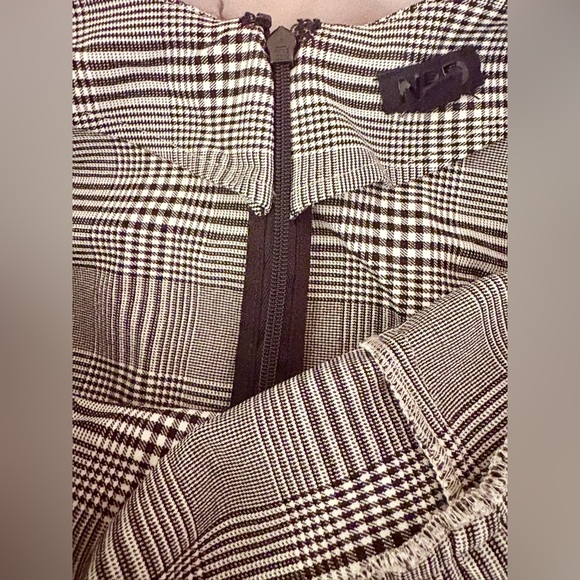 NBD - Black and White Houndstooth Mini Dress - Picture 5 of 5